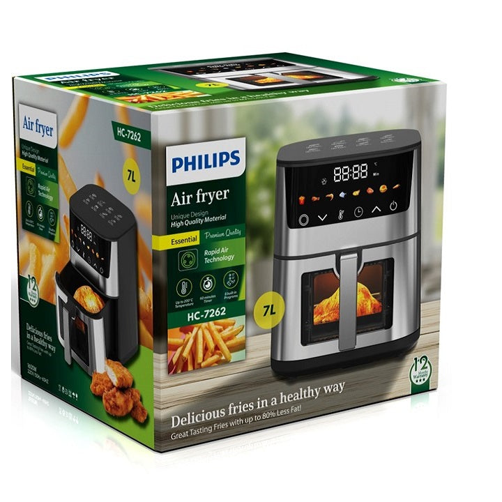 Philips Air Fryer - Master Chef HC-7262, Full Digital Panel, 1 year Warranty, Capacity 7 Liter