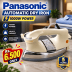 Panasonic Automatic Dry Iron – 1000W Heavy Weight Non-Stick Iron