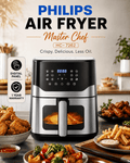 Philips Air Fryer - Master Chef HC-7262, Full Digital Panel, 1 year Warranty, Capacity 7 Liter
