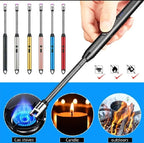 Rechargeable Electric USB Lighter – Windproof Arc Lighter with LED Battery Display & Flexible Neck - Japan Electronics